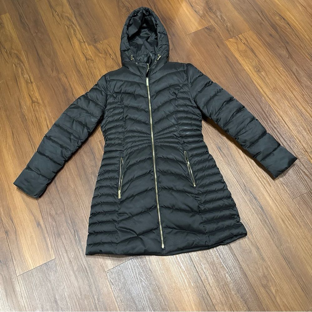Preston & York Jacket Coat Packable Puffer Light Women’s Size Small Long Black